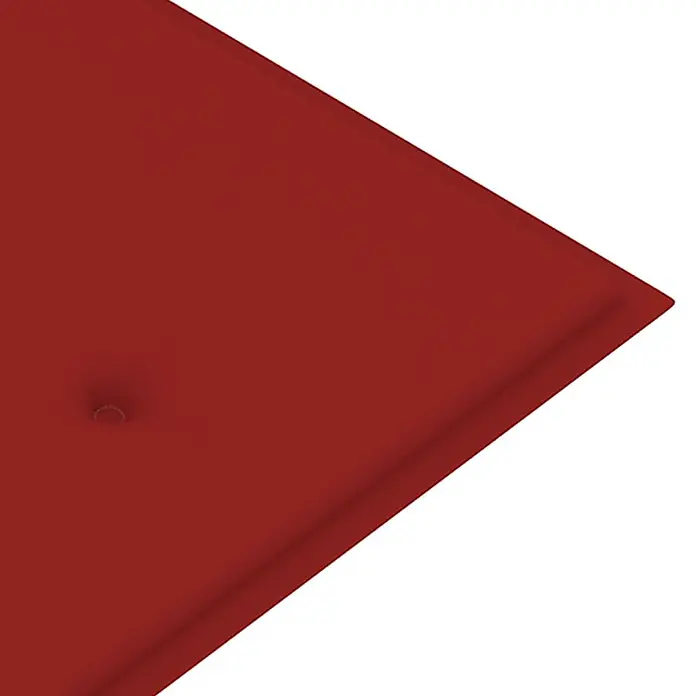 Furnicato Gartenbank Eukalyptusholz geölt - B x T x H: 150 x 60 x 89 cm, Rot - Rote rechteckige Duschwanne mit leicht erhöhtem Rand und zentralem Abfluss.
