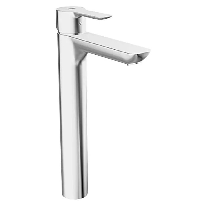 Hansa Ligna Waschtischarmatur - Höhe: 32,9 cm, Chrom, Glänzend - Elegante Chromarmatur mit schlankem Design, ideal für moderne Badezimmer. Ein Blickfang mit klaren Linien und hochwertiger Verarbeitung.