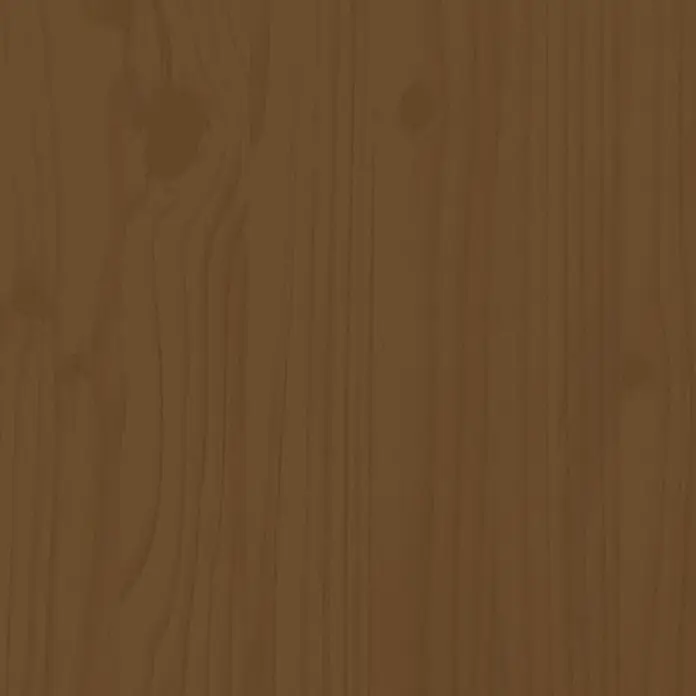 Furnicato Gartenbank Kiefernholz Honigbraun - B x T x H: 110 x 38 x 45 cm, Honigbraune Kiefer - Braune Holzstruktur mit sichtbarer Maserung und Ästen.
