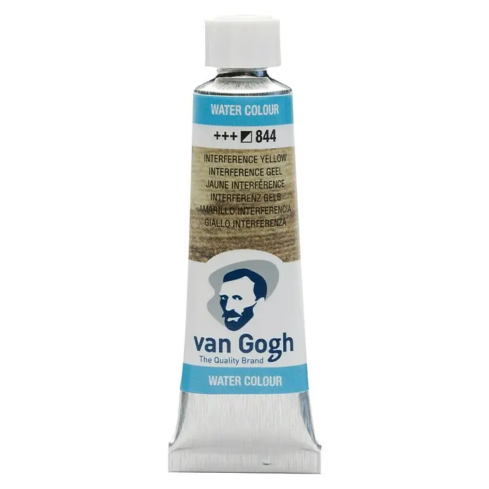 Talens Van Gogh Acuarela - Amarillo interferencia, 10 ml, Tubo - Acuarela Van Gogh en Amarillo Interferencia, tubo con 10ml de contenido para aplicaciones artísticas.