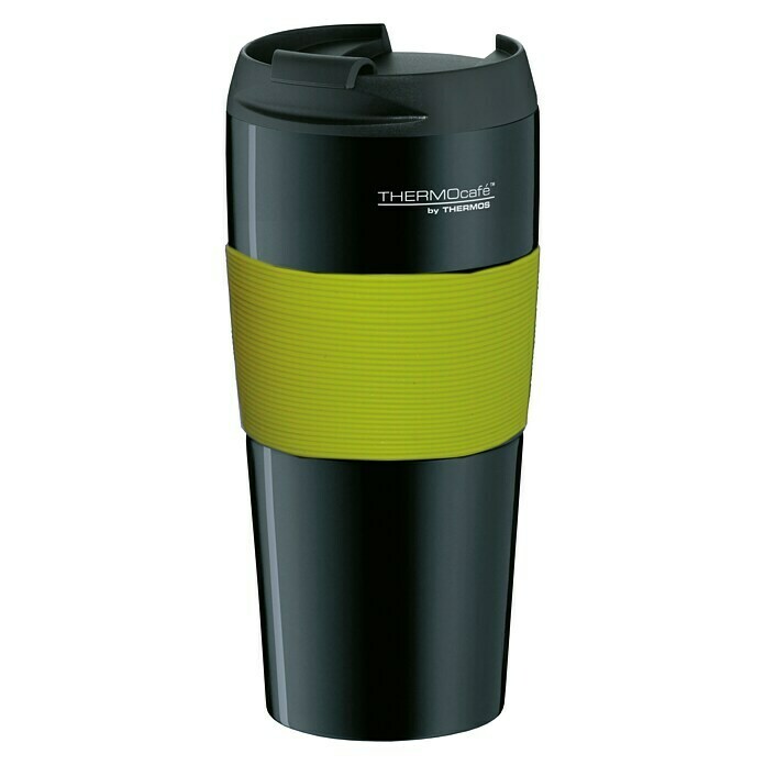 Thermos Thermo-Trinkbecher ThermoPro0,4 l, Schwarz/Lime Green Right Side View