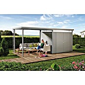 Biohort HighLine Bočna nadstrešnica (Namijenjeno za: Biohort Gerätehaus HighLine H3, Kvarc siva metalik, 2,75 x 2,35 m)