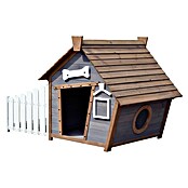 Dobar Hundehütte (146,3 x 90 x 96 cm, Braun/Grau, Hemlocktanne)