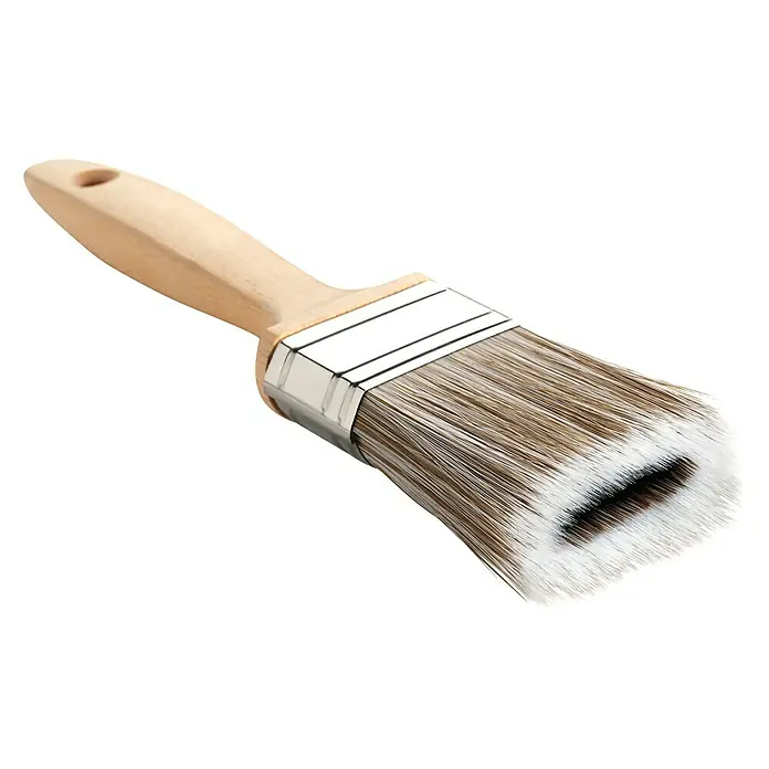 Paletina Cuadruple Fibra con depósito - Anchura cerdas: 60 mm, Tipo de cerdas: Mix de cerdas, Material empuñadura: Madera natural - Pincel con mango de madera y cerdas claras. Perfecto para pintar con precisión y trabajos de pintura fina con este pincel.