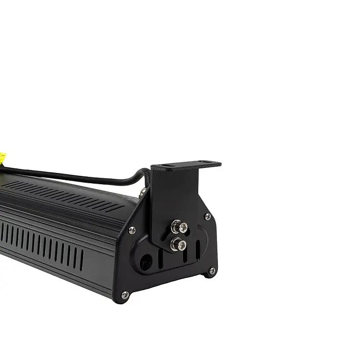 Enovalite LED-Strahler LED-Hallenstrahler - 300 W, 36.000 lm, 5.000 K, IP65 - Schwarze LED-Lichtleiste aus Metall mit verstellbarer Halterung und Stromkabel.