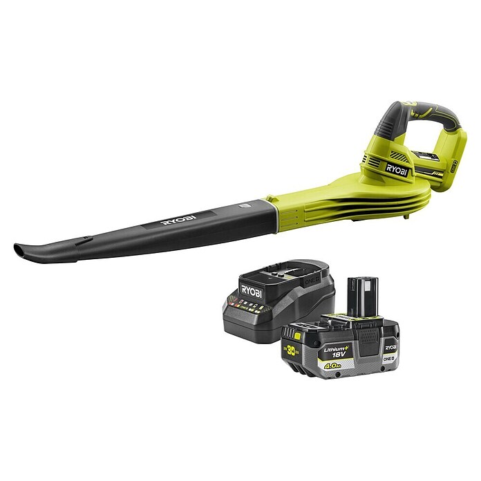 Ryobi ONE+ Akku-Laubbläser OBL 1820 S (18 V, Li-Ionen, Ohne Akku, Blasgeschwindigkeit: 245 km/h)
