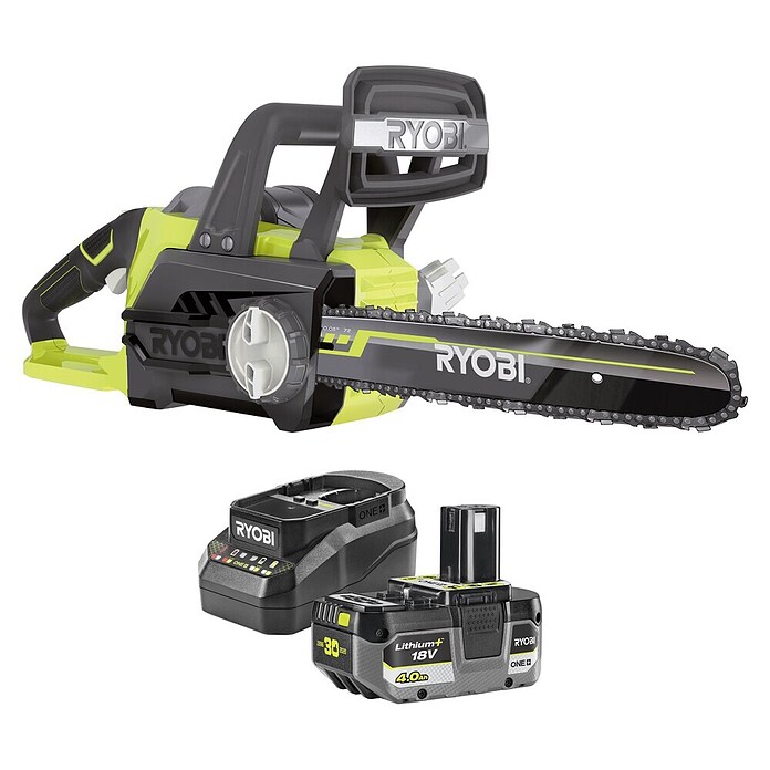 Ryobi ONE+ Akku-Kettensäge OCS 1830 (18 V, Li-Ionen, Ohne Akku, Schwertlänge: 30 cm)