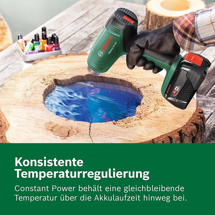 Bosch Power for All 18V Akku-Heißluftgebläse EasyHeat 18V-500 (18 V, Ohne Akku, Temperaturbereich: 350 °C - 450 °C) | BAUHAUS