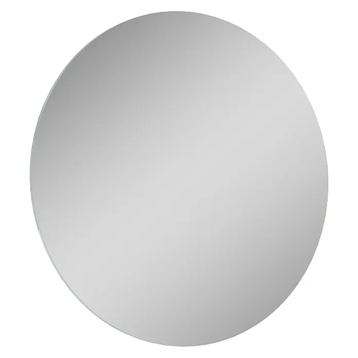 Rahmenspiegel Rund - Durchmesser: 100 cm, Glas - Stilvoller runder Spiegel mit schlichtem Design, der jedem Raum eine moderne Note verleiht und für klare Reflexionen sorgt.
