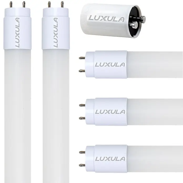 Luxula LED-Röhre - 22 W, 1.500 mm, Neutralweiß, 3.520 lm, G13 - Weiße LED-Röhren mit Stiftanschlüssen und ein zylindrischer LED-Starter.