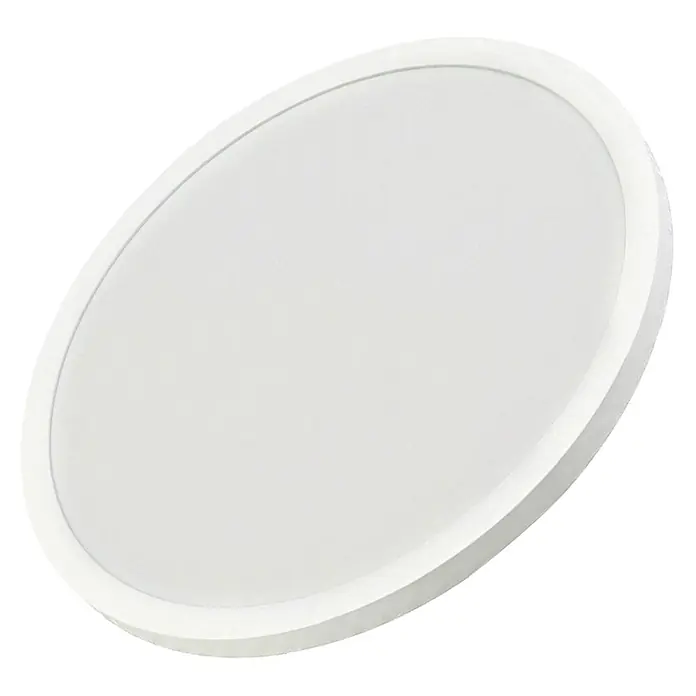 Enovalite LED-Deckenleuchte rund - 42 W, Ø x H: 50 cm x 35 mm, Weiß, Warmweiß - Weißes, rundes, flaches LED-Panel.
