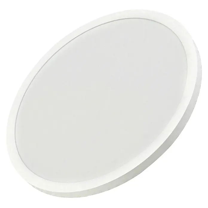 Luxula LED-Deckenleuchte rund - 42 W, Weiß, Mehrfarbig - Weißes, rundes, flaches LED-Panel mit schlankem Rahmen.