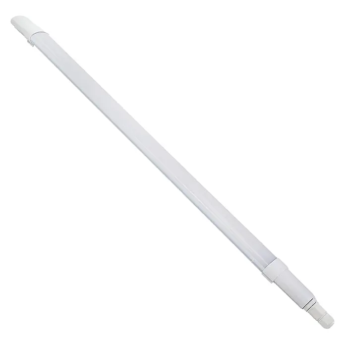 Luxula LED-Feuchtraumlichtleiste Runde LED Deckenleuchte - L x B x H: 150 x 6 x 4,3 cm, 24 W - Weißes LED-Leuchtstoffrohr mit Endkappen, zur Beleuchtung konzipiert.