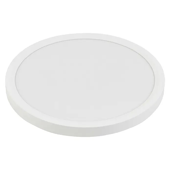 Luxula LED-Deckenleuchte rund - 22 W, Weiß, Mehrfarbig - Weiße runde LED-Panel-Leuchte.