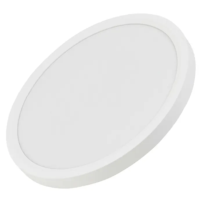 Luxula LED-Deckenleuchte rund - 22 W, Weiß, Mehrfarbig - Weißes ovales LED-Deckenlicht, aufputzmontiert.