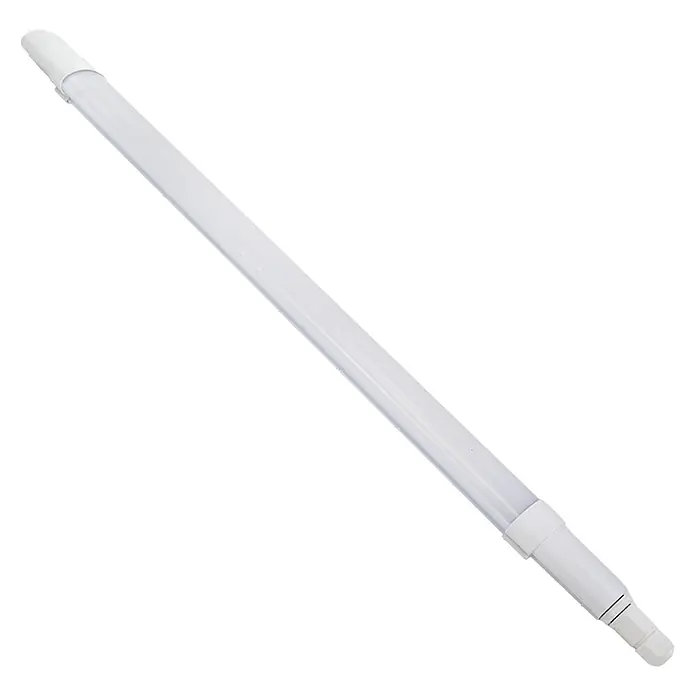 Luxula LED-Feuchtraumlichtleiste Runde LED Deckenleuchte - L x B x H: 120 x 6 x 4,3 cm, 18 W - Weiße LED-Lichtröhre.