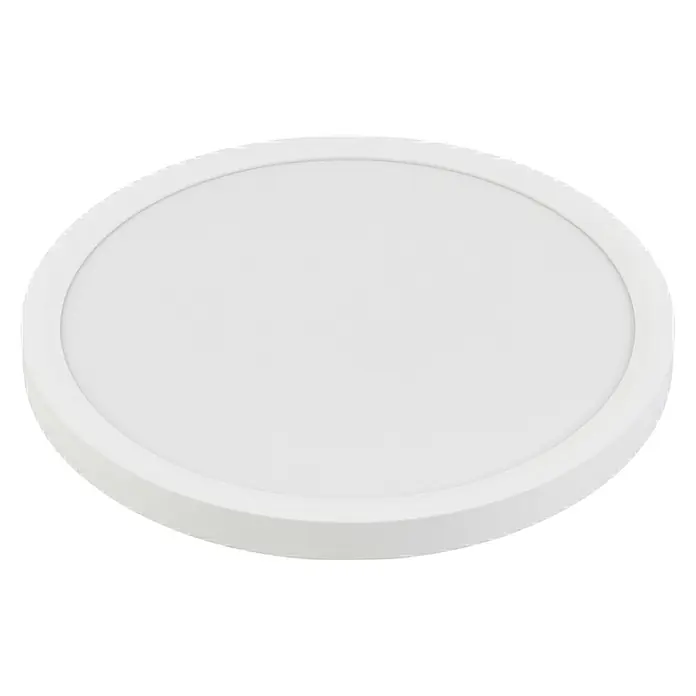 Enovalite LED-Deckenleuchte rund - 22 W, Weiß, Warmweiß - Weißes rundes LED-Panel.