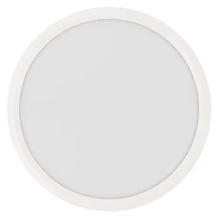 Enovalite LED-Deckenleuchte rund - 22 W, Weiß, Warmweiß - Rundes, weißes LED-Deckenpaneel mit glatter, diffuser Oberfläche.