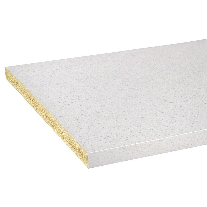 CanDo Keukenwerkblad Aanrechtblad Steen wit (Spaanplaat, 304 x 64 x 3,8 cm, Steen wit) | BAUHAUS