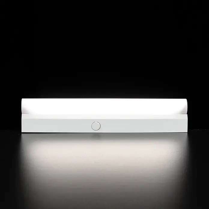 Orion Leuchten LED-Lampe - S14s, Nicht Dimmbar, Warmweiß, 500 lm, 5 W - Weiße LED-Lichtleiste mit rundem Knopf, hell leuchtend und eine dunkle Fläche erhellend.