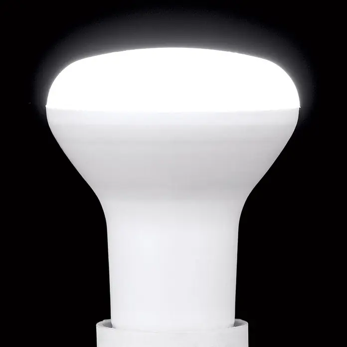 Orion Leuchten LED-Lampe - E27, Dimmbar, Warmweiß, 720 lm, 8 W - Weiße, leuchtende LED-Glühbirne mit mattiertem Diffusor.
