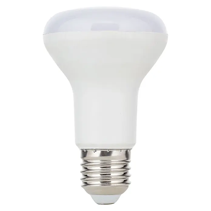 Orion Leuchten LED-Lampe - E27, Dimmbar, Warmweiß, 720 lm, 8 W - Weiße LED-Glühbirne mit mattierter Kuppel und metallischem Schraubsockel.
