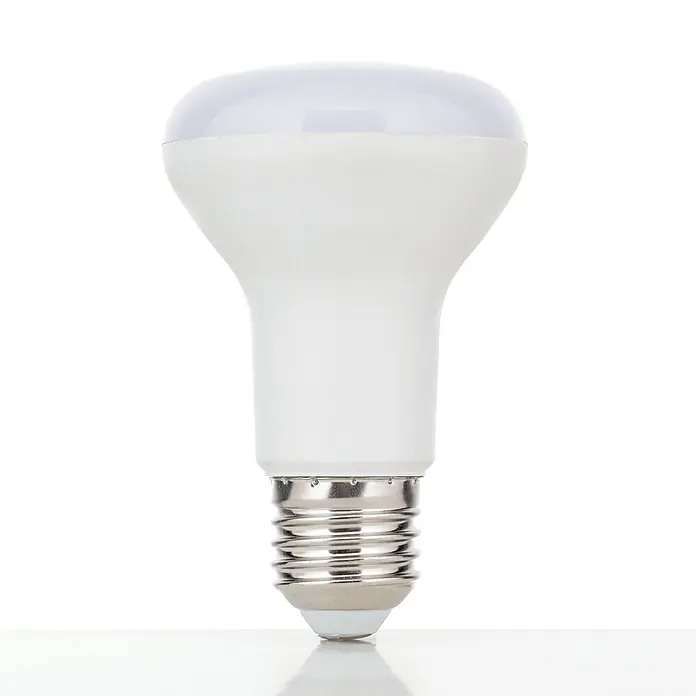 Orion Leuchten LED-Lampe - E27, Dimmbar, Warmweiß, 720 lm, 8 W - Weiße LED-Glühbirne mit mattierter, breiter Oberseite und Standardschraubsockel.