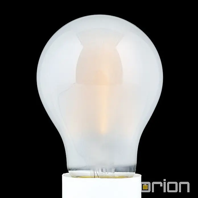 Orion Leuchten LED-Lampe - E27, Dimmbar, Warmweiß, 1.400 lm, 10 W - Mattierte LED-Glühbirne mit warmem Licht und weißem Sockel.