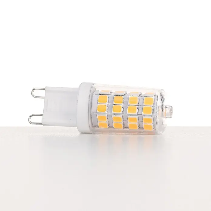 Orion Leuchten LED-Lampe - G9, Nicht Dimmbar, Warmweiß, 350 lm, 3,3 W - Klare G9 LED-Lampe mit weißem Sockel und gelben Chips.