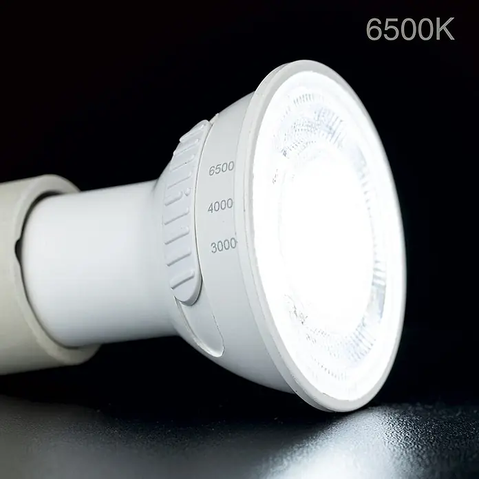 Orion Leuchten LED-Lampe - GU10, Dimmbar, Mehrfarbig, 345 lm, 3,6 W - Weiße LED-Glühbirne mit einstellbarer Farbtemperatur (3000K, 4000K, 6500K) und heller Beleuchtung.