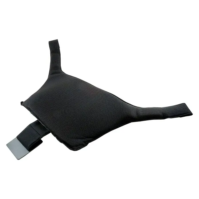 Adaptador de cinturón para embarazadas - Negro - Soporte de cuello negro acolchado para confort y soporte. Correa ajustable para un ajuste perfecto. Ideal para viajar.