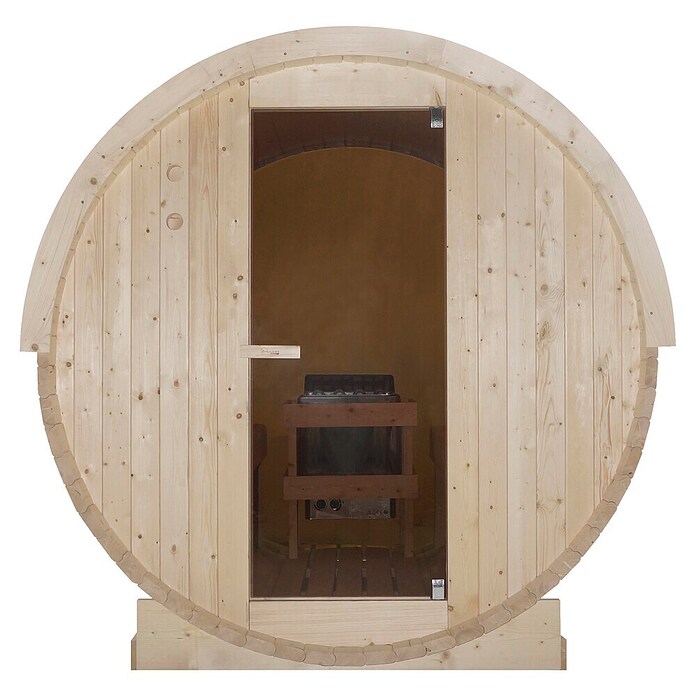 Sanotechnik Sauna u obliku bačve NYBORG M  (Električna pećnica, D x Š x V: 194,2 x 204,9 x 194,9 cm) | BAUHAUS