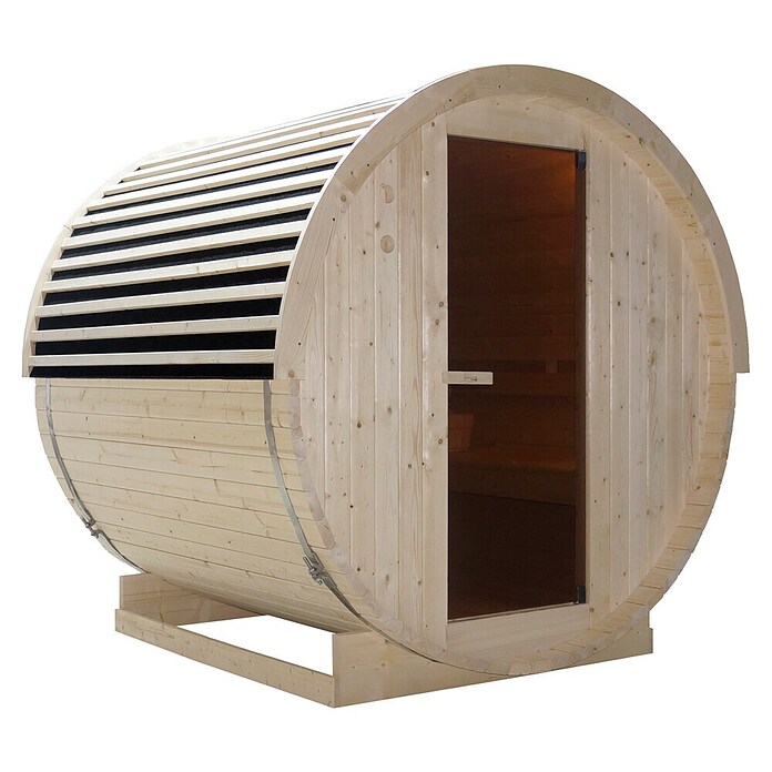 Sanotechnik Sauna u obliku bačve NYBORG M  (Električna pećnica, D x Š x V: 194,2 x 204,9 x 194,9 cm) | BAUHAUS