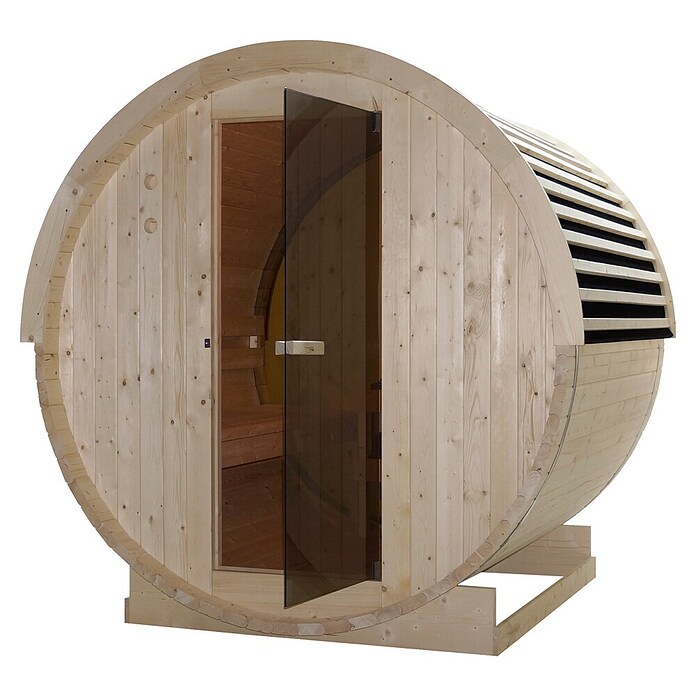Sanotechnik Sauna u obliku bačve NYBORG M  (Električna pećnica, D x Š x V: 194,2 x 204,9 x 194,9 cm) | BAUHAUS