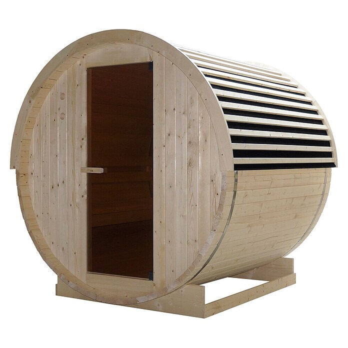 Sanotechnik Sauna u obliku bačve NYBORG M  (Električna pećnica, D x Š x V: 194,2 x 204,9 x 194,9 cm) | BAUHAUS
