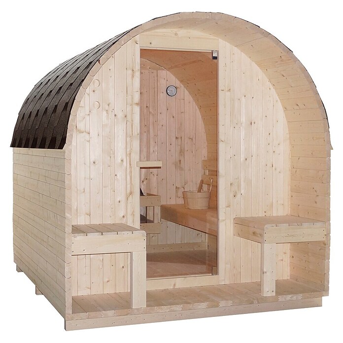 Sanotechnik Finska sauna ISLAND XL  (Električna pećnica, D x Š x V: 189 x 220 x 200 cm) | BAUHAUS
