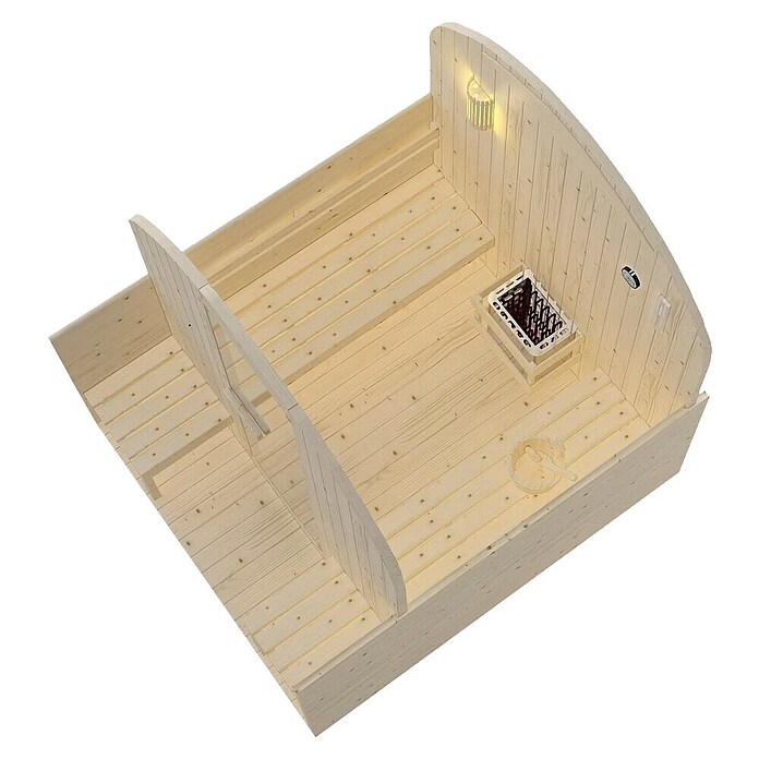 Sanotechnik Finska sauna ISLAND XL  (Električna pećnica, D x Š x V: 189 x 220 x 200 cm) | BAUHAUS