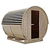 Sanotechnik Sauna u obliku bačve NYBORG L  (Električna pećnica, Drvo, D x Š x V: 194,2 x 244,9 x 194,9 cm) | BAUHAUS