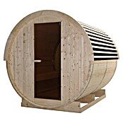Sanotechnik Sauna u obliku bačve NYBORG L  (Električna pećnica, Drvo, D x Š x V: 194,2 x 244,9 x 194,9 cm) | BAUHAUS