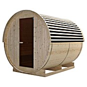 Sanotechnik Sauna u obliku bačve NYBORG L  (Električna pećnica, Drvo, D x Š x V: 194,2 x 244,9 x 194,9 cm) | BAUHAUS