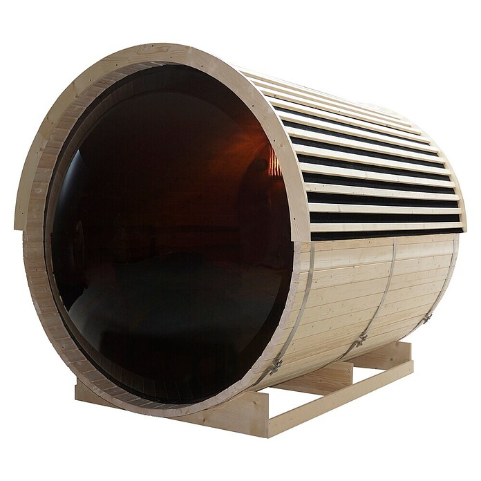 Sanotechnik Sauna u obliku bačve NYBORG L  (Električna pećnica, Drvo, D x Š x V: 194,2 x 244,9 x 194,9 cm) | BAUHAUS