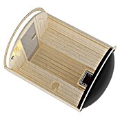Sanotechnik Sauna u obliku bačve NYBORG L  (Električna pećnica, Drvo, D x Š x V: 194,2 x 244,9 x 194,9 cm) | BAUHAUS