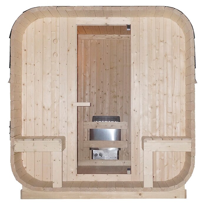 Sanotechnik Finska savna Göteborg  (Električna peč, Do x Š x V: 188,2 x 220 x 194 cm) | 4146 - Element-Saunen | DCGA - Fertigsauna | DCG - Sauna Wellness | DC - Sanitärinstallation | D - Sanitär | BAUHAUS