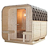Sanotechnik Finska savna Göteborg  (Električna peč, Do x Š x V: 188,2 x 220 x 194 cm) | 4146 - Element-Saunen | DCGA - Fertigsauna | DCG - Sauna Wellness | DC - Sanitärinstallation | D - Sanitär | BAUHAUS