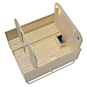 Sanotechnik Finska savna Göteborg  (Električna peč, Do x Š x V: 188,2 x 220 x 194 cm) | 4146 - Element-Saunen | DCGA - Fertigsauna | DCG - Sauna Wellness | DC - Sanitärinstallation | D - Sanitär | BAUHAUS