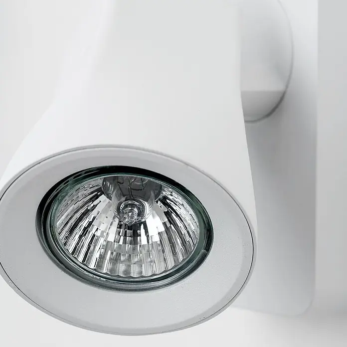 Orion Leuchten Deckenstrahler - L x B x H: 13 x 8 x 12 cm, GU10 - Weißer zylindrischer Strahler mit sichtbarer Halogen- oder LED-Glühbirne und metallischem Reflektor.
