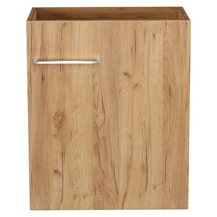 Camargue Espacio Waschtischunterschrank - 50 x 33 x 60 cm, Doce - Dieser Waschtischunterschrank in Holzoptik mit einem schlichten, geradlinigen Griff bietet praktischen Stauraum im Badezimmer.