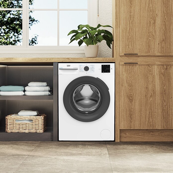 Beko Lavadora VBM3WFT38213WA (L x An x Al: 54,6 x 60 x 84,5 cm, 8 kg, 2.200 W) | BAUHAUS