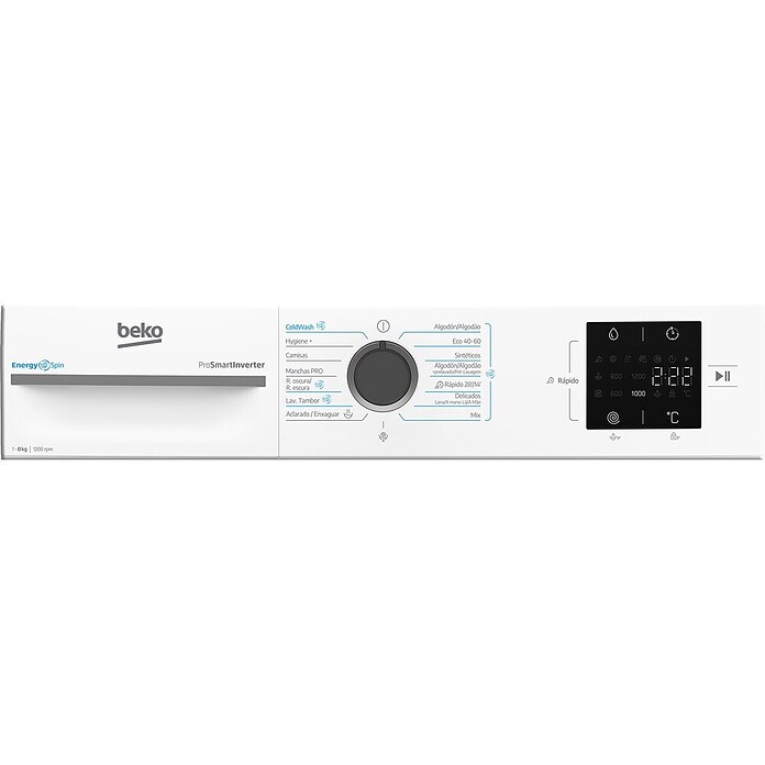 Beko Lavadora VBM3WFT38213WA (L x An x Al: 54,6 x 60 x 84,5 cm, 8 kg, 2.200 W) | BAUHAUS