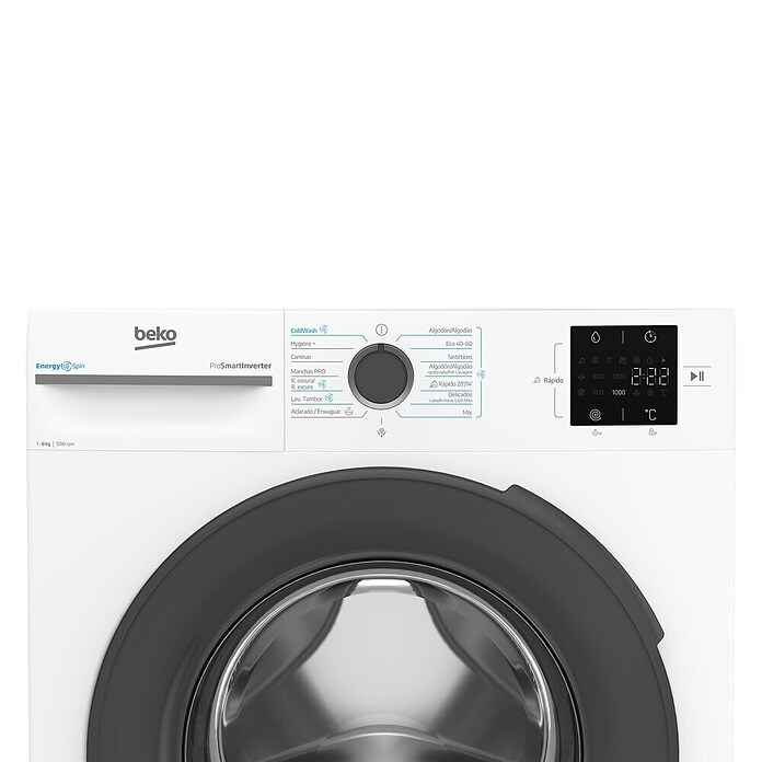 Beko Lavadora VBM3WFT38213WA (L x An x Al: 54,6 x 60 x 84,5 cm, 8 kg, 2.200 W) | BAUHAUS
